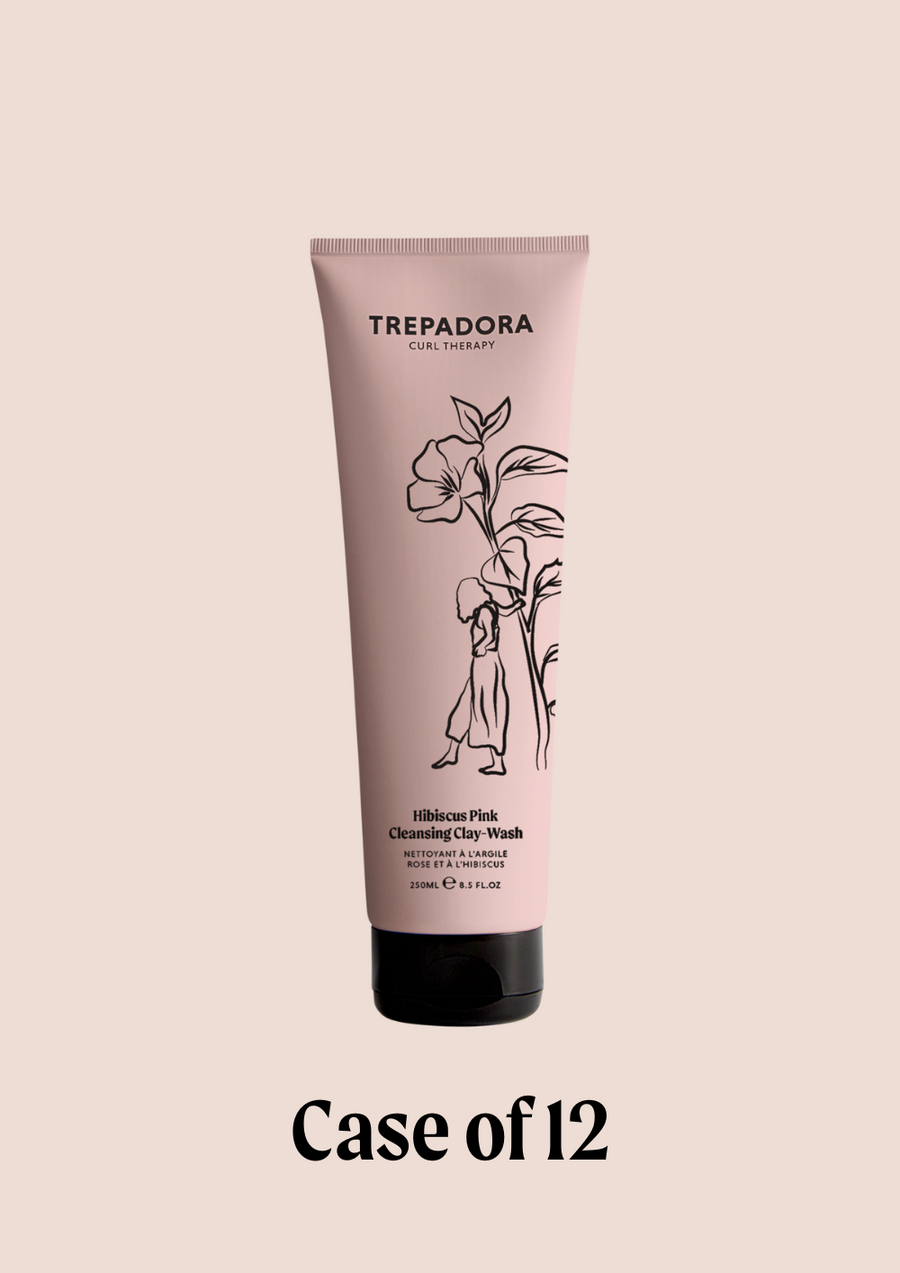 Case of 12 Hibiscus Pink Cleansing Clay-Wash 250ml